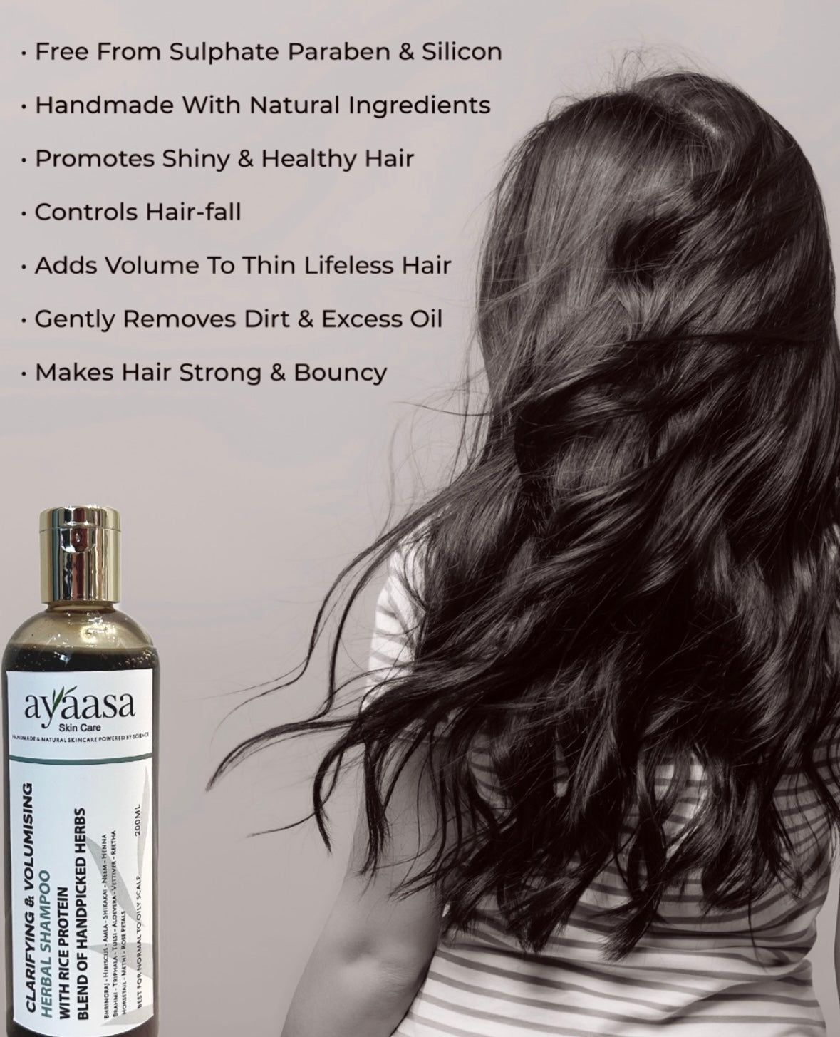 Herbal Shampoo (200ml) - The power of nature for healthier hair.