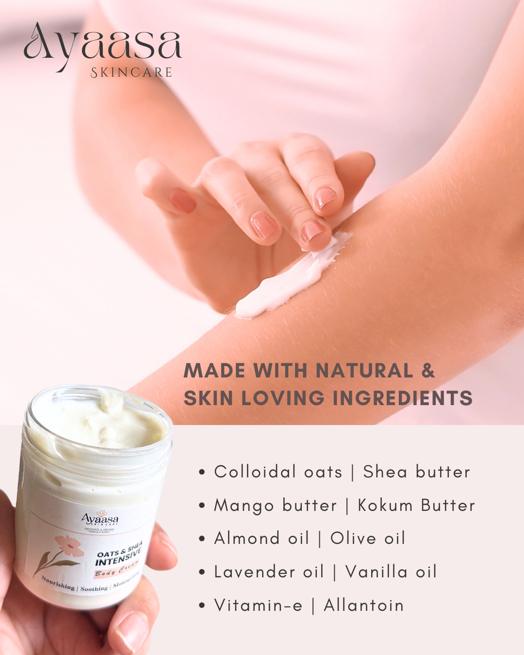 Oats And Shea Intensive Body Cream - 100g - your go-to solution for deep hydration, skin healing, and long-lasting softness without the luxury price tag!