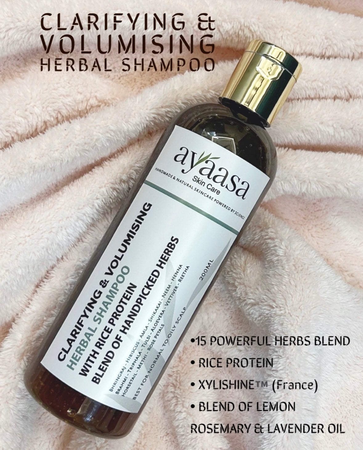 Herbal Shampoo (200ml) - The power of nature for healthier hair.