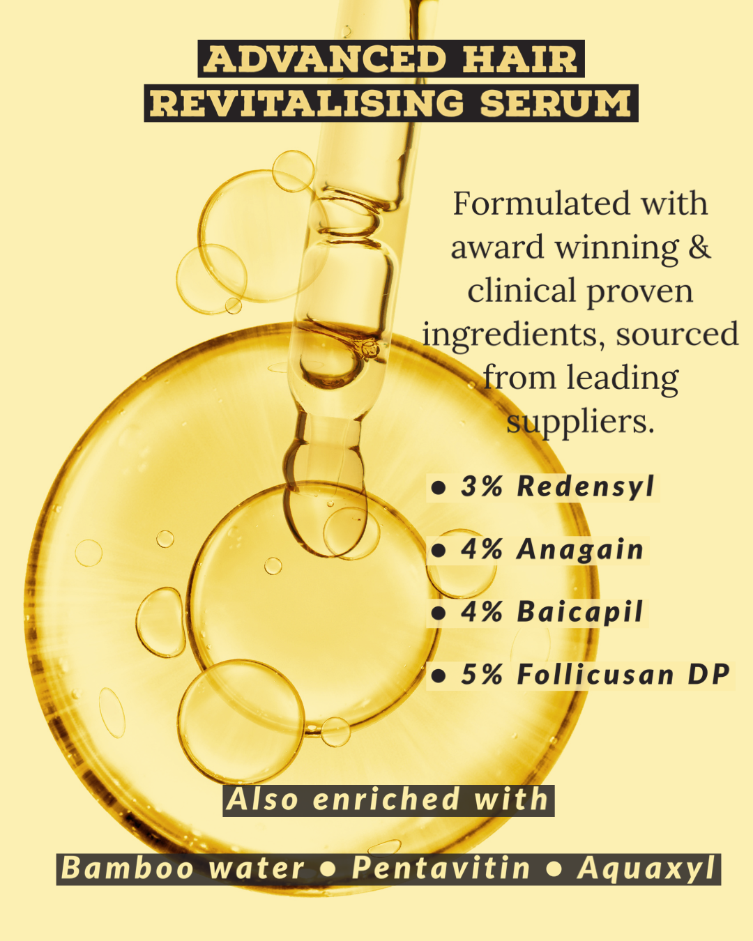 Advanced Revitalising Hair Regrowth Serum 30ml - Transform your hair care routine and reclaim your confidence—because stronger, healthier hair starts from the roots