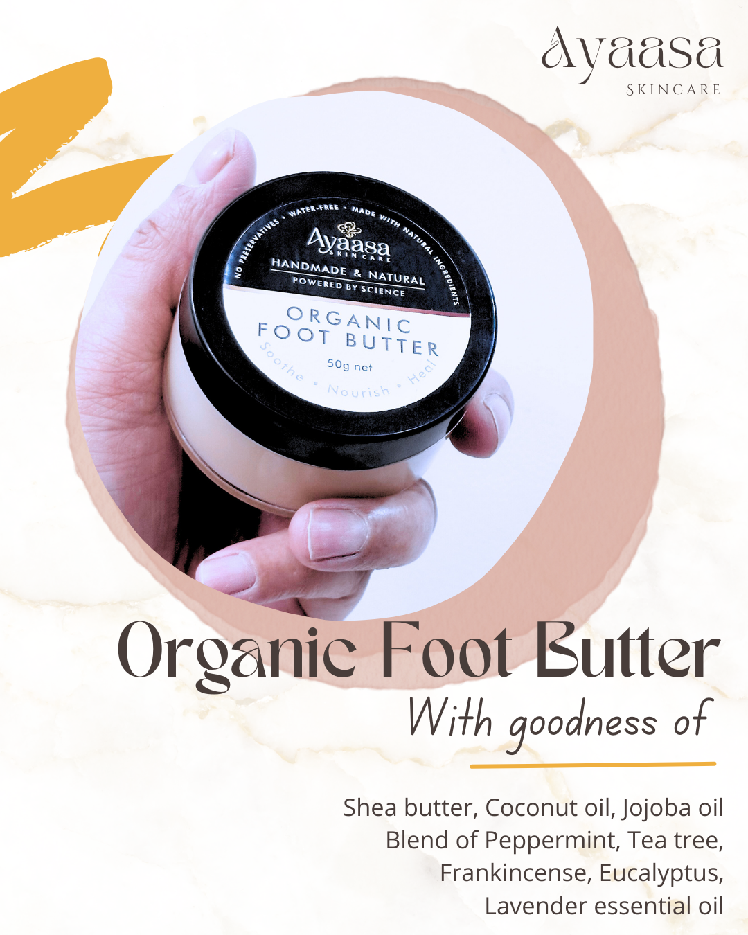 Organic Foot Butter – 50g