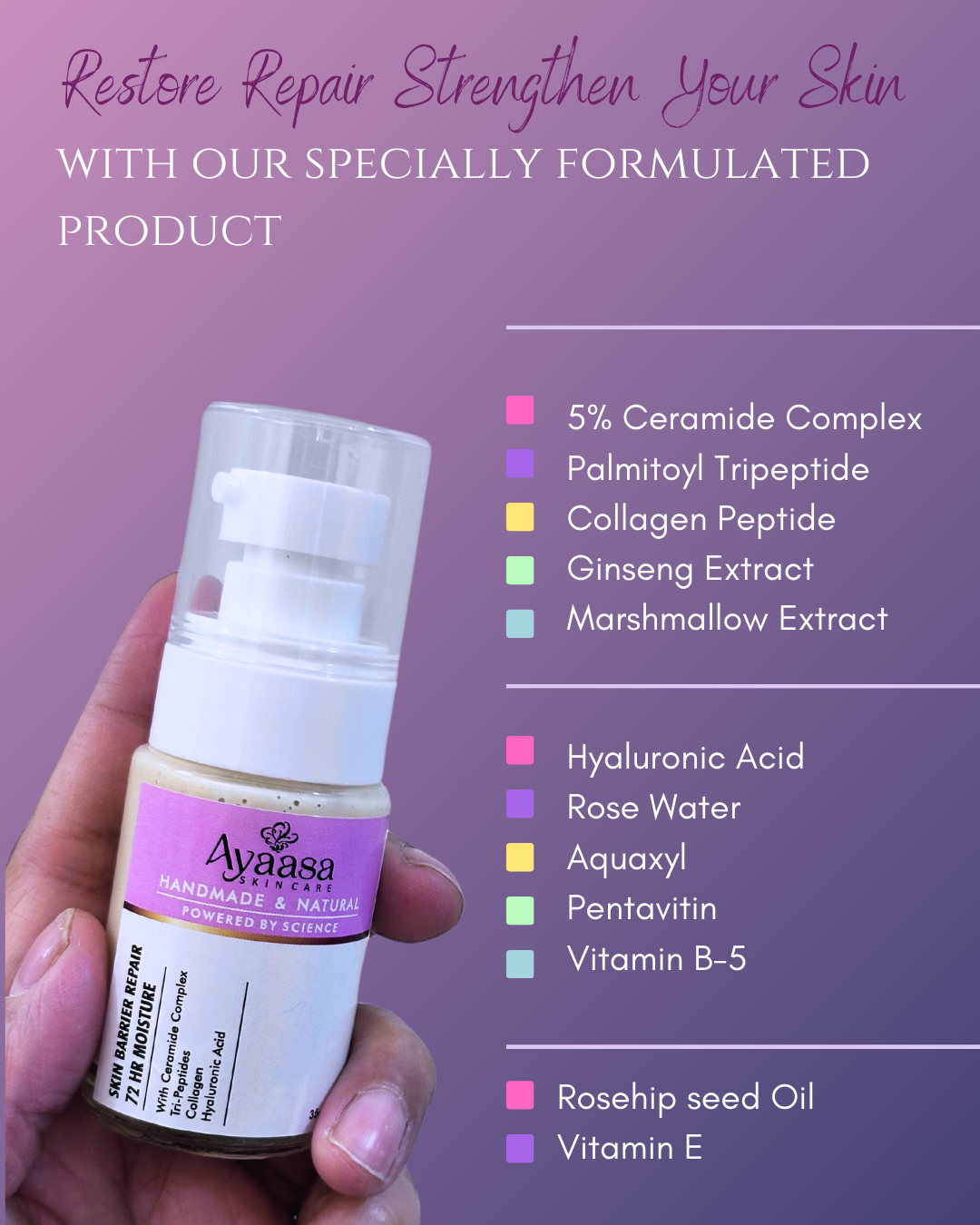 Skin Barrier Repair Moisturiser | 72hr Moisture | Ceramide Complex