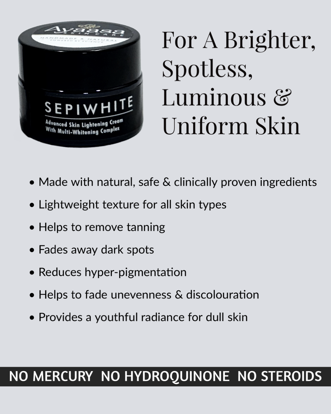 Sepiwhite Skin Lightening Cream