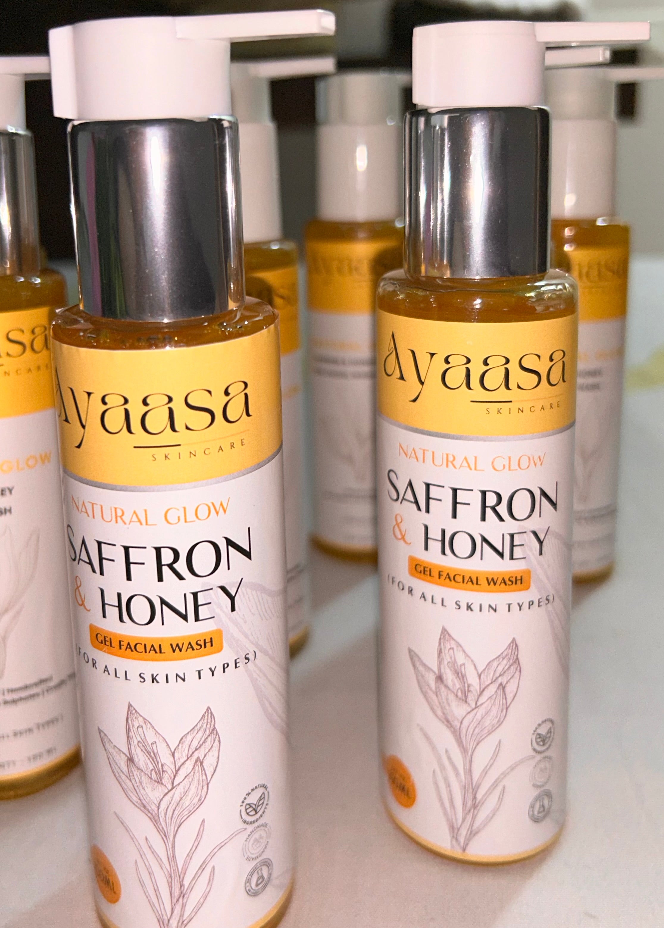 Natural Glow Saffron & Honey Gel  Face-wash
