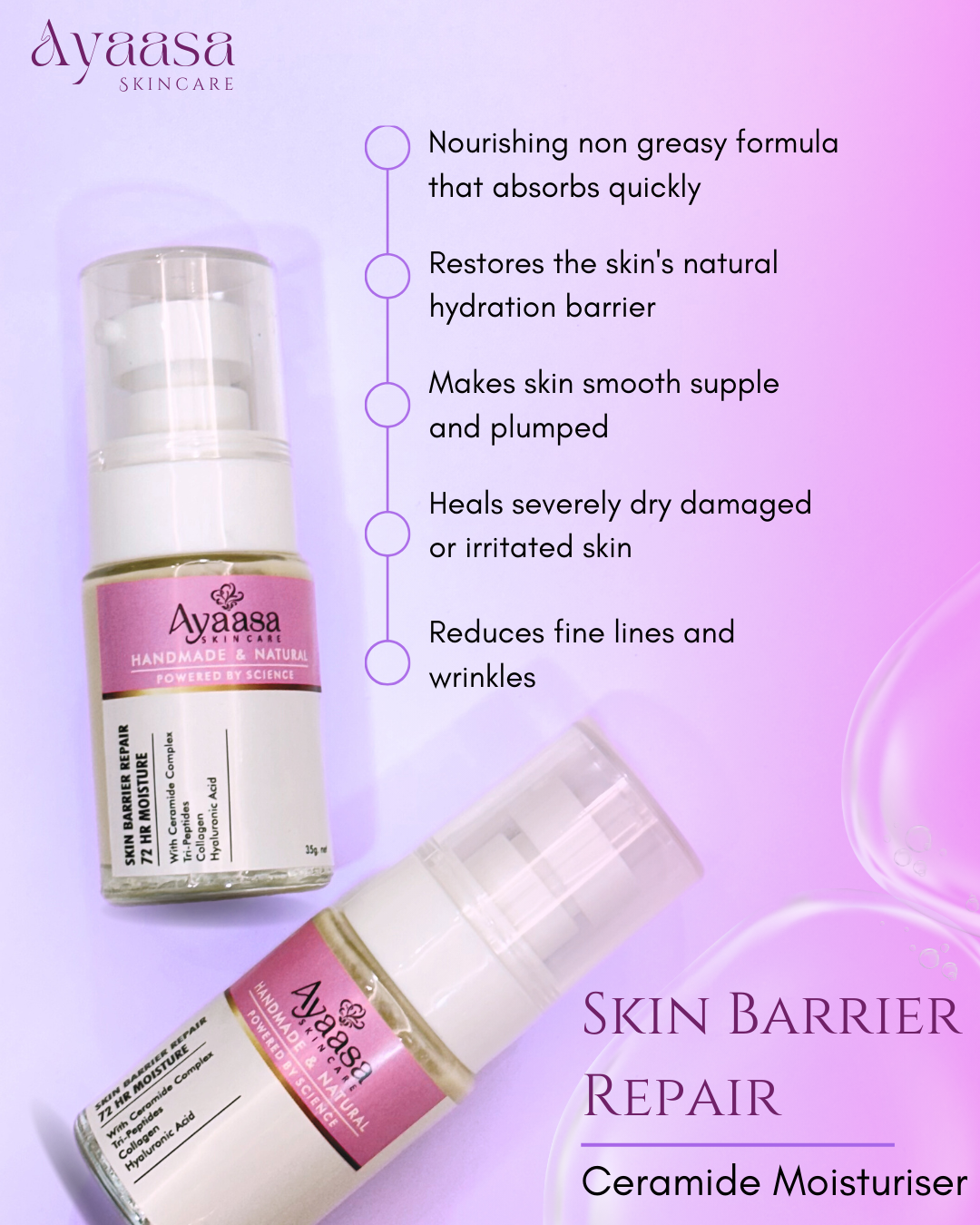 Skin Barrier Repair Moisturiser | 72hr Moisture | Ceramide Complex