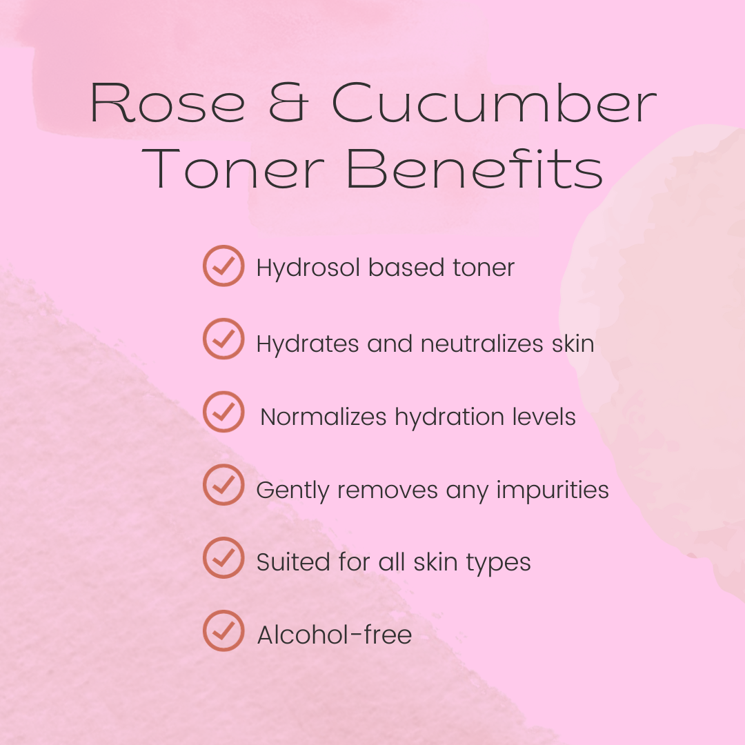 Hydrating Rose & Cucumber Toner- 50ml