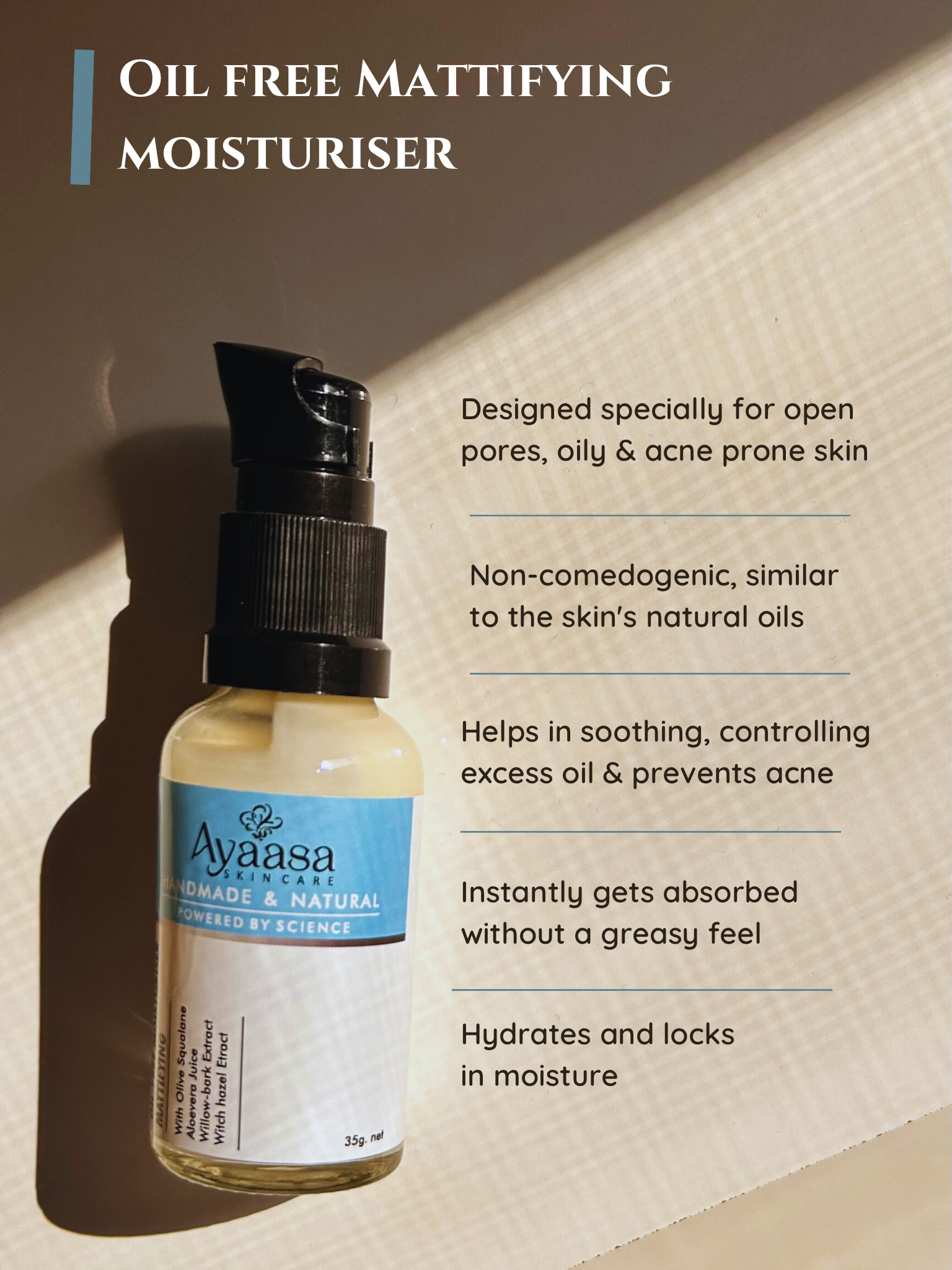 Oil Free Mattifying Moisturiser (30ml)